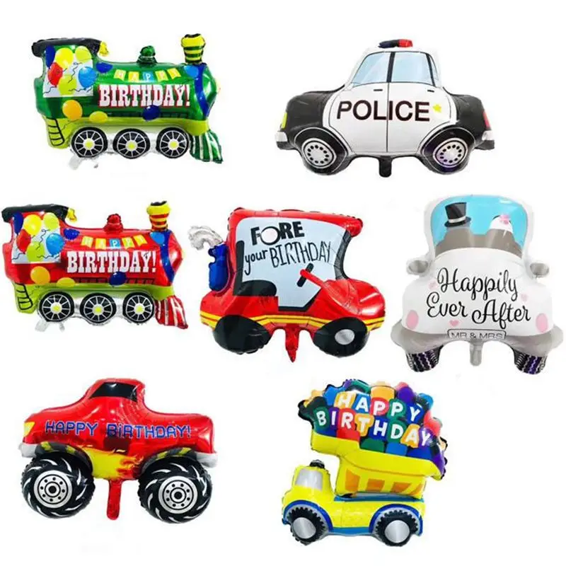 Пикапы автомобиль фольги воздушный шар с днем рождения украшение большой Танк