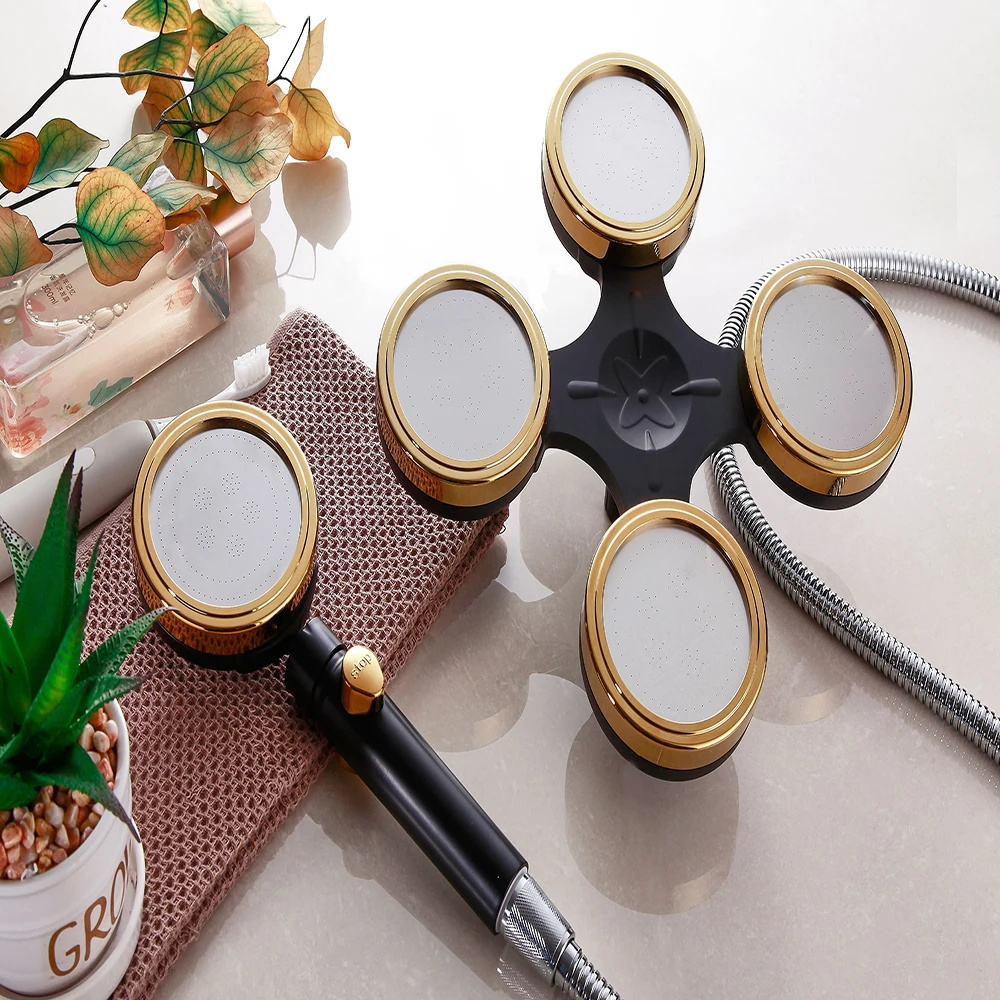 shower head bathroom accessories rainfall shower set bath high pressure overhead water saving spa turbo hydromassage massage free global shipping