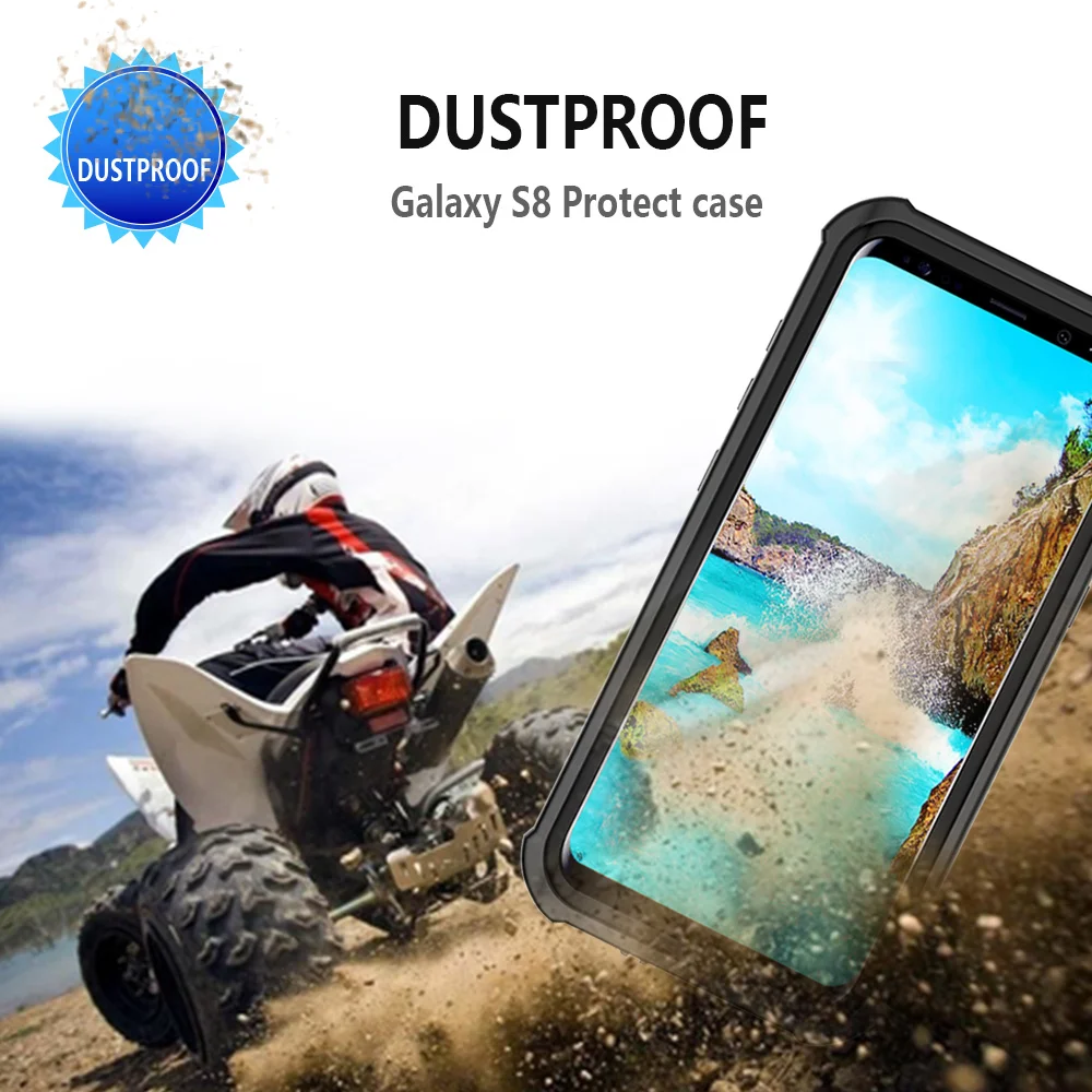 Чехол SHELLBOX IP68 Водонепроницаемый чехол для Samsung S8 Plus водонепроницаемый полная