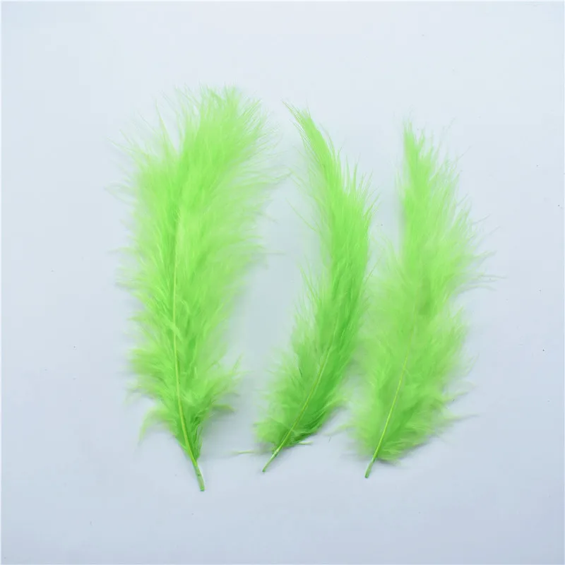 Apple Green 100 шт./лот Перья Марабу индейки для рукоделия 10-15 см 4-6 дюймов Свадебные украшения Шлейфы аксессуары для одежды перья фазана - Цвет: Apple Green