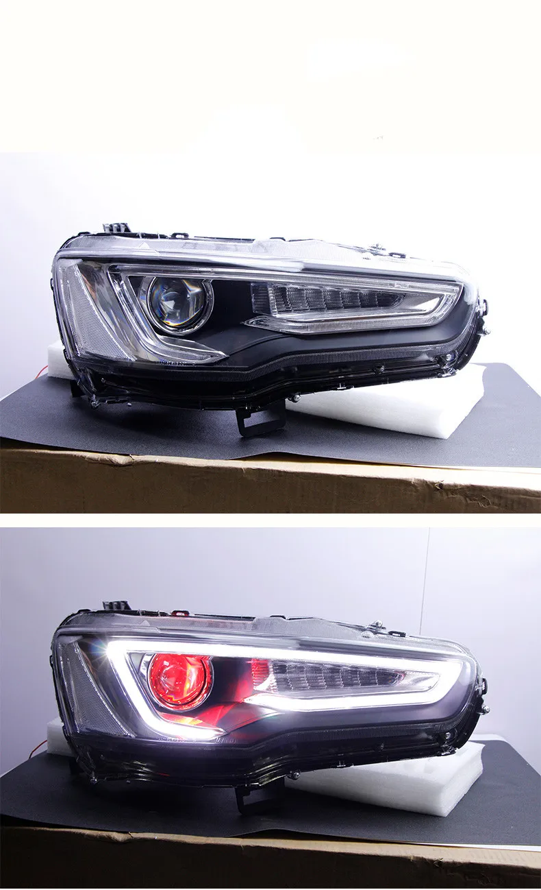 

Автомобильный Стайлинг, светодиодные фары для Mitsubishi Lancer-ex 2009-2016, светодиодные фары «ангельские глазки» DRL, линзы ксеноновых фар, товары