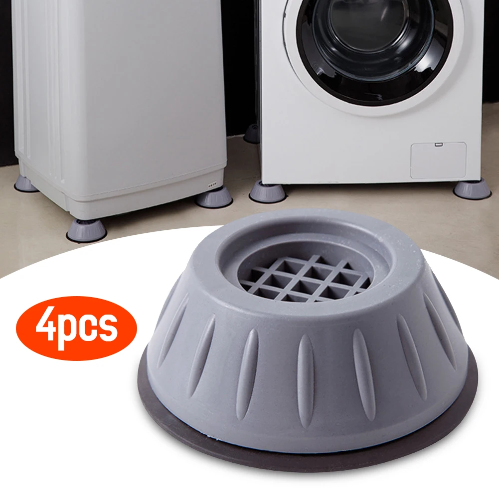 

4Pcs Universal Anti-Vibration Feet Pads Washing Machine Rubber Mat Anti-Vibration Pad Dryer Refrigerator Base Fixed Non-Slip Pad