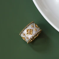 italian craft silver snowflake star sun ring court style s925 silver gold plated ring vintage brushed craft noble elegant luxury
