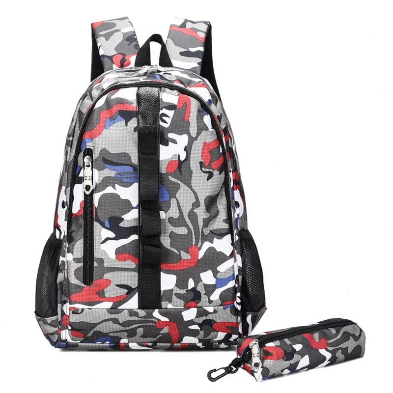 2 Sizes Camouflage Waterproof School Bags For Girls Boys Orthopedic Children Backpack Kids Book Bag Mochila Escolar Schoolbag | Багаж и