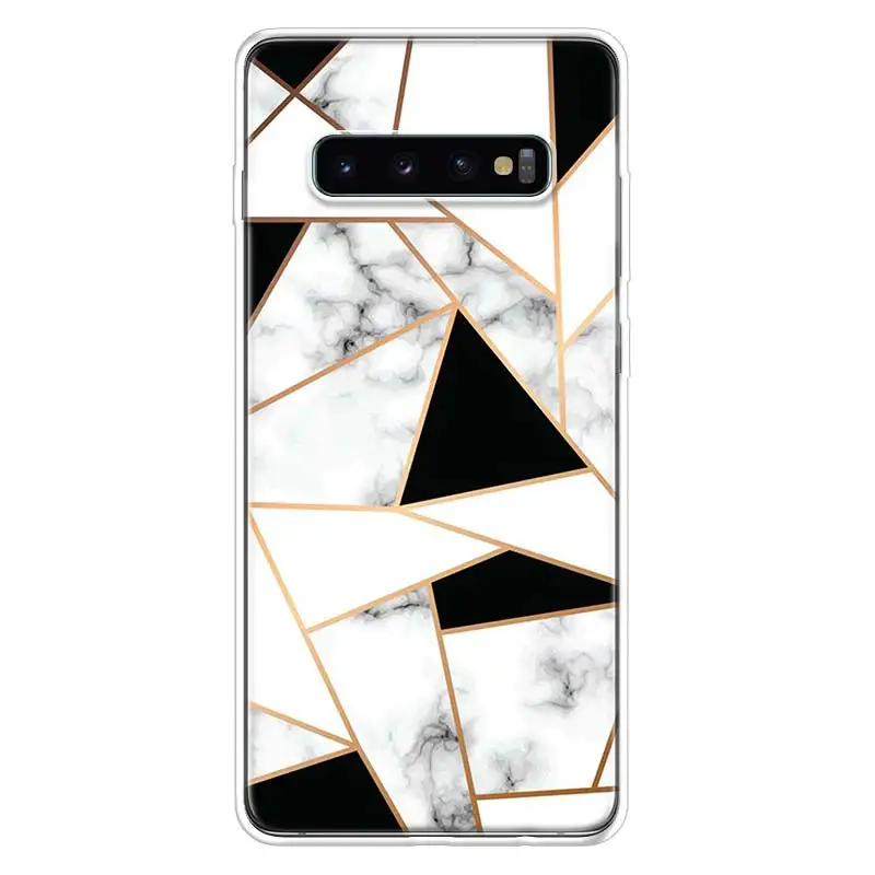 Чехол с белыми мраморными листьями для телефона Samsung Galaxy A50 A70 A10 A20E A51 A71 M30S A30 A40 A01A21