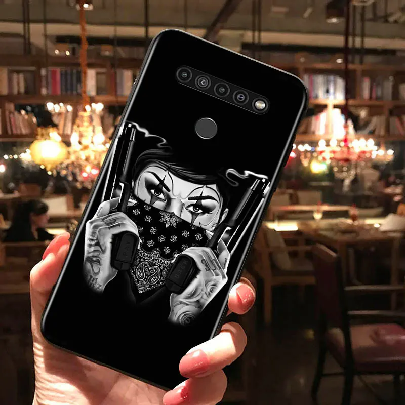 

African Girl Sexy for LG G8 G8S G8X V30 V35 V40 V50 V60 ThinQ Q60 K40 K50 K30 K41 K51 K61 K71 K22 Black Phone Case