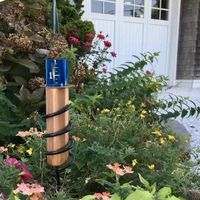 metal rain gauge floating copper rain gauge garden water gauge and repair kit save water protect plants garden decorative