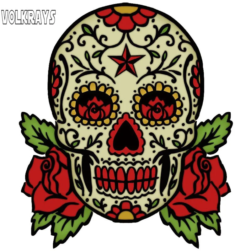 Volkrays модная наклейка на автомобиль день мертвых рокабилли Рок Винтаж сахар