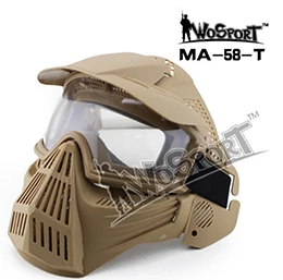MA-58-T Тактический Iron Warrior Маска Мульти Функция Железная Сетка Тактическая Маска с защитными и тактические для страйкбола, охоты СПОРТ - Цвет: MA-58-T