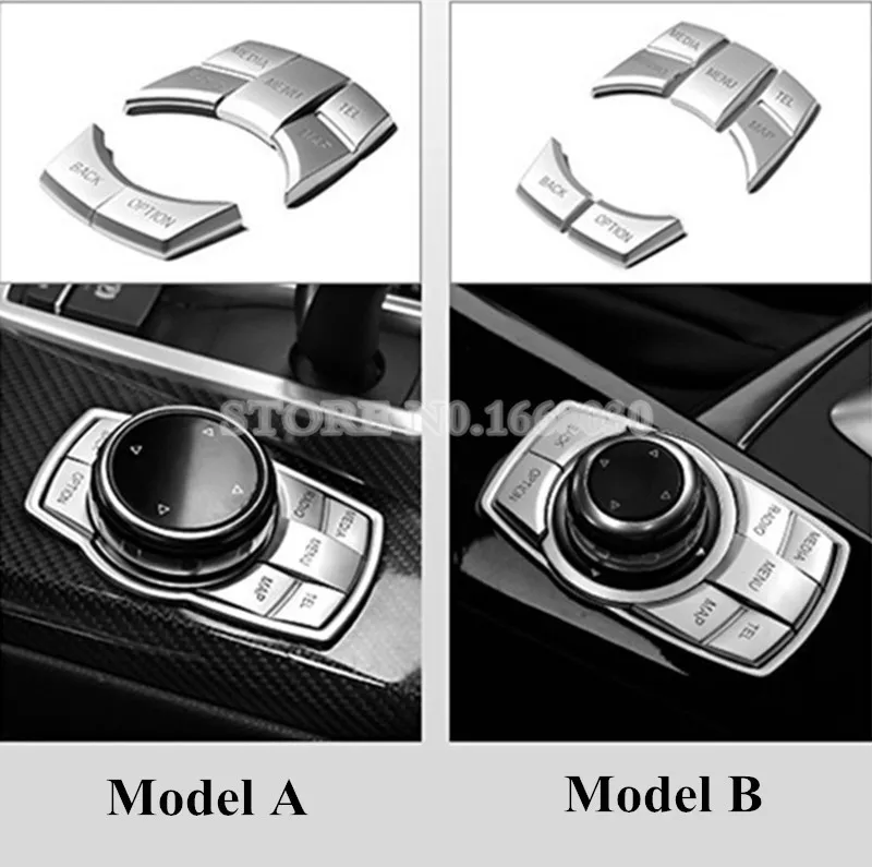 Внутренняя консоль iDrive мультимедийная кнопка отделка крышки 5 шт. для BMW 7 серии F01