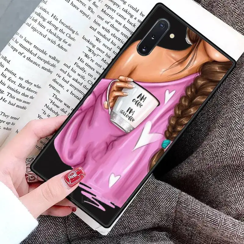 

Fashion High heels Girl Flower Phone Case For Samsung Galaxy S8 S9 S10 Plus S10E Note 3 4 5 6 7 8 9 10 Pro Lite cover