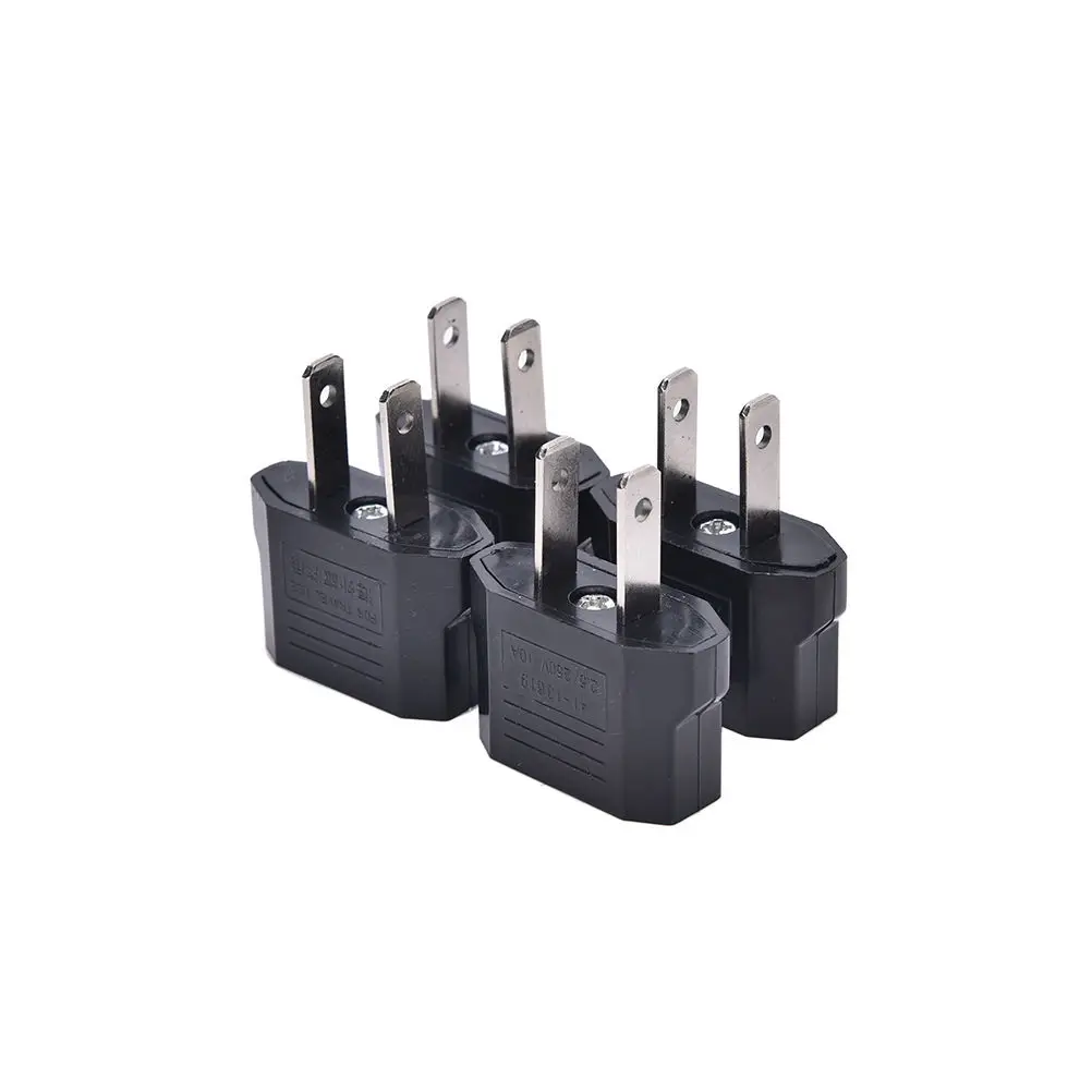 

4pcs/lot European Euro EU To US USA Plug Travel Charger Outlet Converter Adapter AC Power Plug