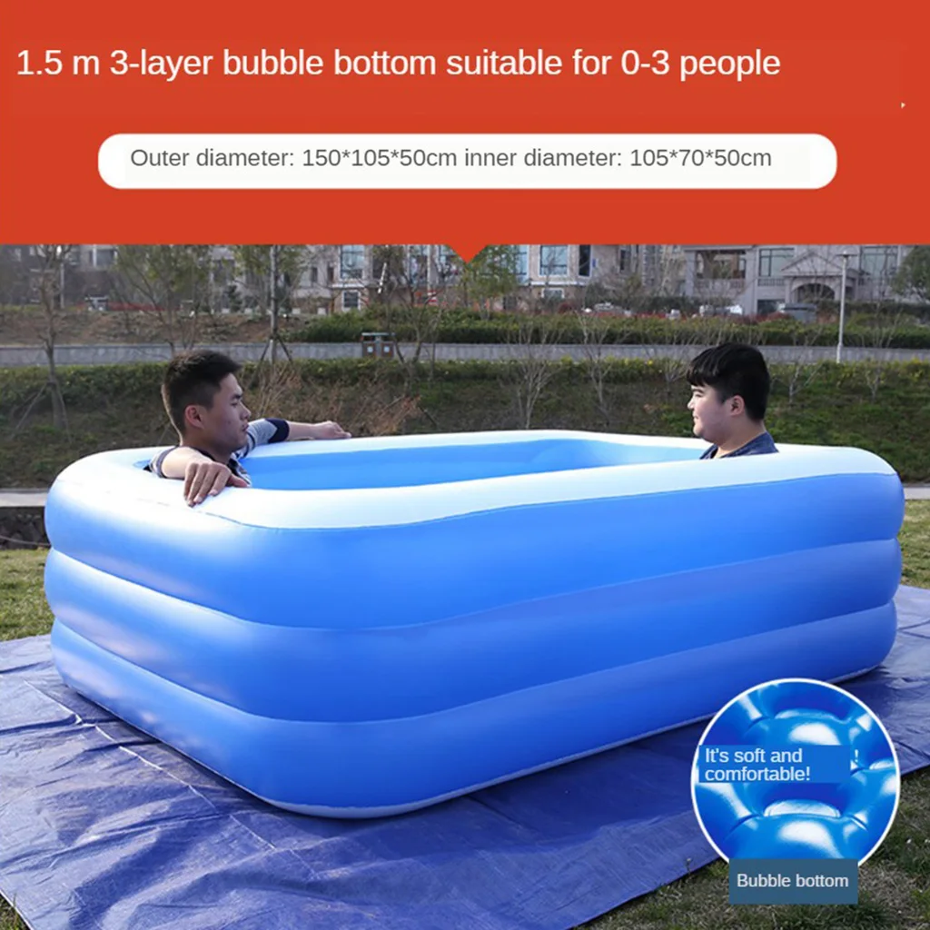 

Swimming Pool Portable Household Outdoor PVC Inflatable Pool Inflated Tubs for Family
