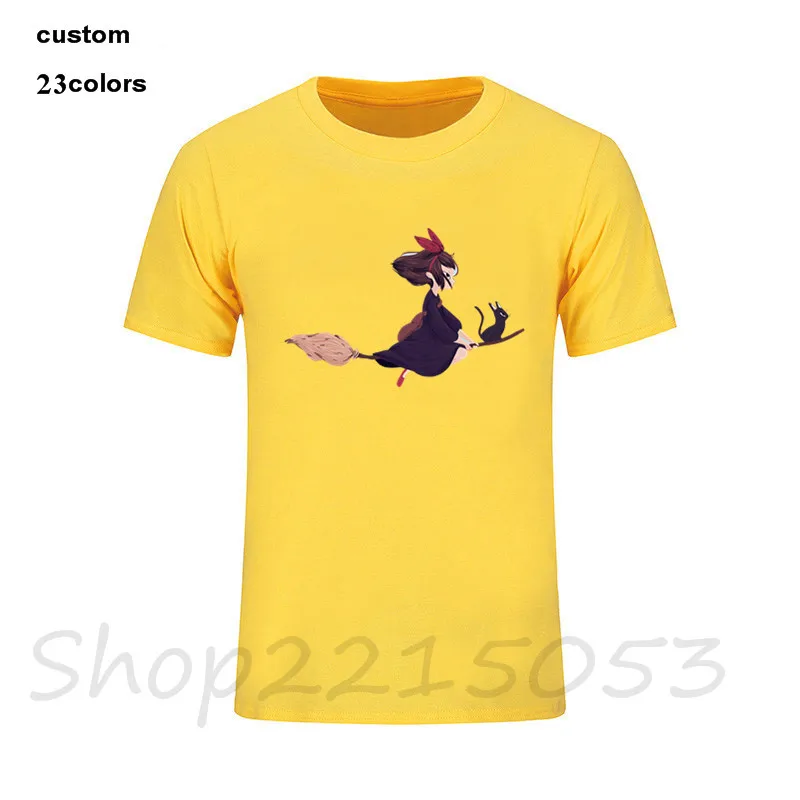 Аниме Jiji Kiki's Delivery сервис фильм студия Ghibli Мужская брендовая футболка Манга