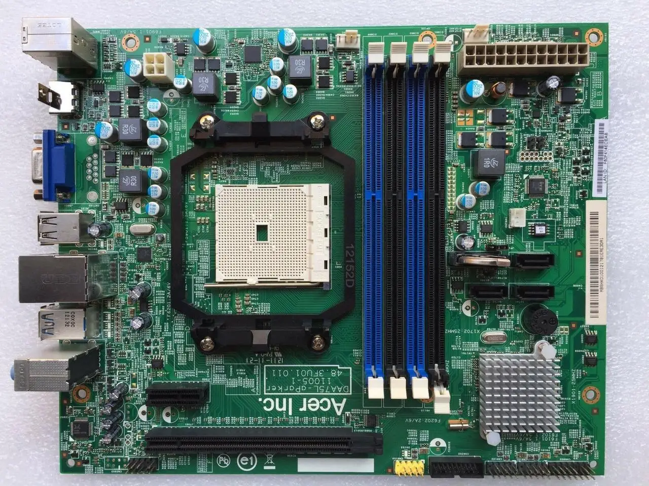

Материнская плата для настольного компьютера Acer DAA75 L-aParker Aspire X3470 AMD 11005-1 488.3fu01. 011 б/у материнская плата