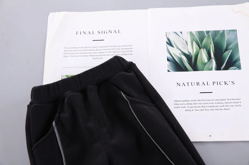 Акция плюс бархатный комплект одежды для маленьких девочек и мальчиков детская