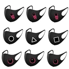 Лидер продаж, разноцветные Многоразовые моющиеся защитные черные маски унисекс с принтом в виде змеи, бандажные дышащие маски