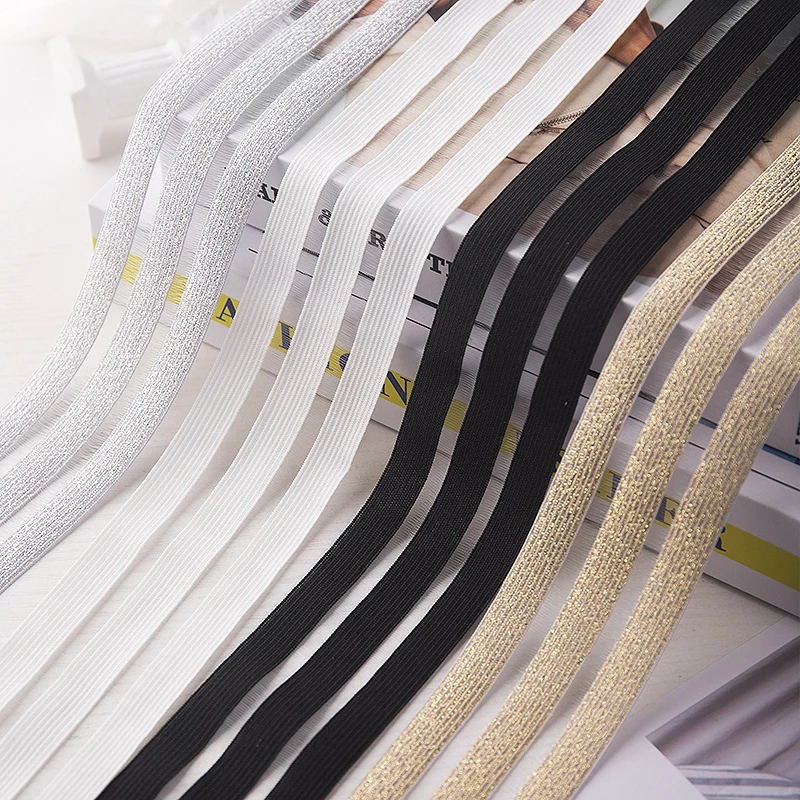 Резиновая лента свободный плотный ремень черная белая золотая Серебряная с