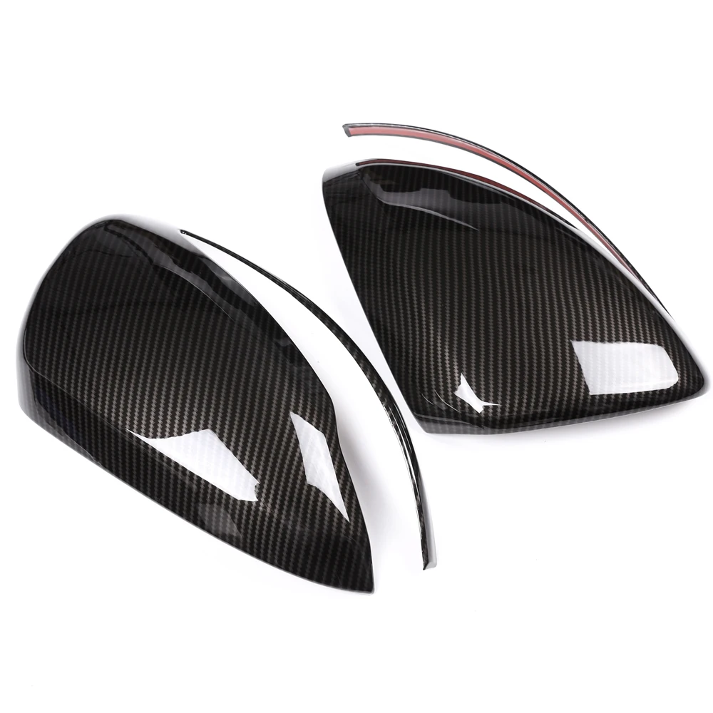

1 Pair Car Auto Carbon Fiber Side Rearview Mirror Cap Cover Trim for Mercedes Benz C/E/GLC/S Class W205 W213 X253 W222