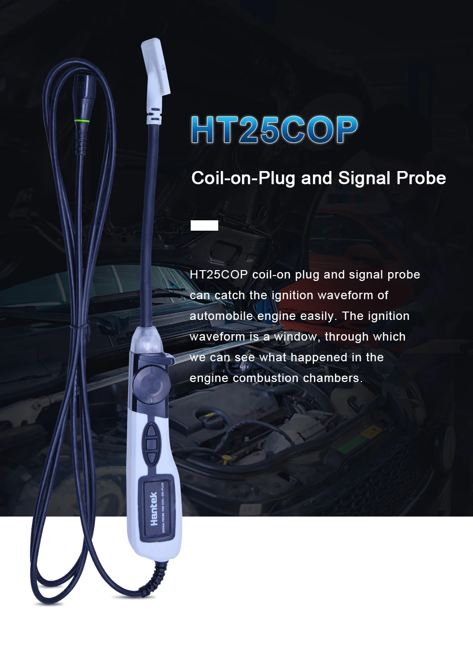 Hantek HT25COP зонд зажигания сигнала автомобильной Катушки Двигателя-ВКЛ-разъем и сигнальный зонд