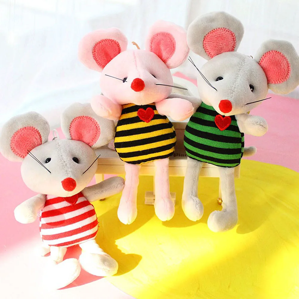 Сумка и Автомобильная подвеска брелок Вертикальная полосатая коричневая мышка