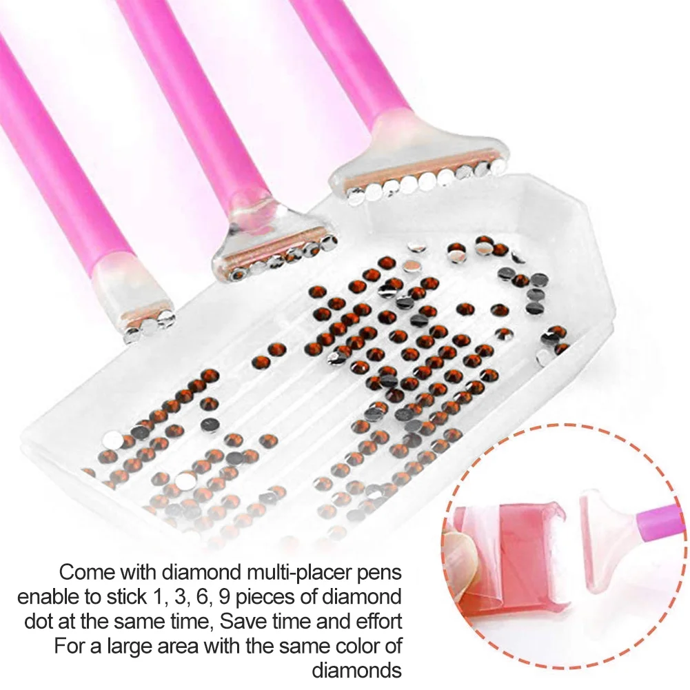 Набор аксессуаров для алмазной живописи в том числе мешки хранения клейкие точки