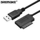 Кабель-переходник Dremake с USB 2,0 на Mini Sata II 7 + 6 13Pin для жесткого диска, ноутбука, CDDVD, ROM Slimline Drive