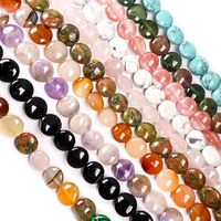 round semi precious stone beads 33 pieces strand 12x12x6mm elegant natural beads for jewelry making diy jewelry accessories