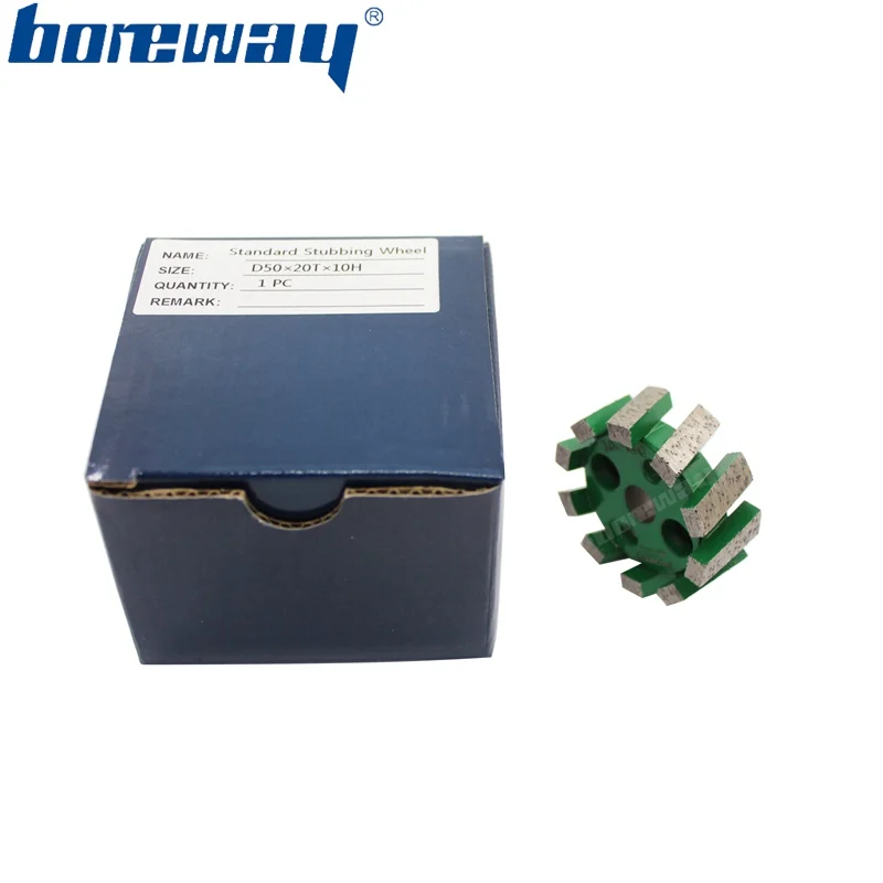 Boreway Поставка кусок D50* 20T* 10H сегментированные алмазные стаббирующие колеса для водяного отверстия плиты кварца