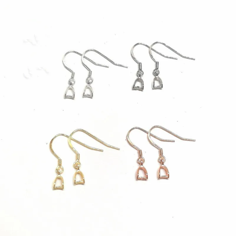 " Fake One Penalty Ten " 20Pcs 925 Sterling Silver Earring Ear Clasps With Hooks Jewelry Accessories Findings Fittings