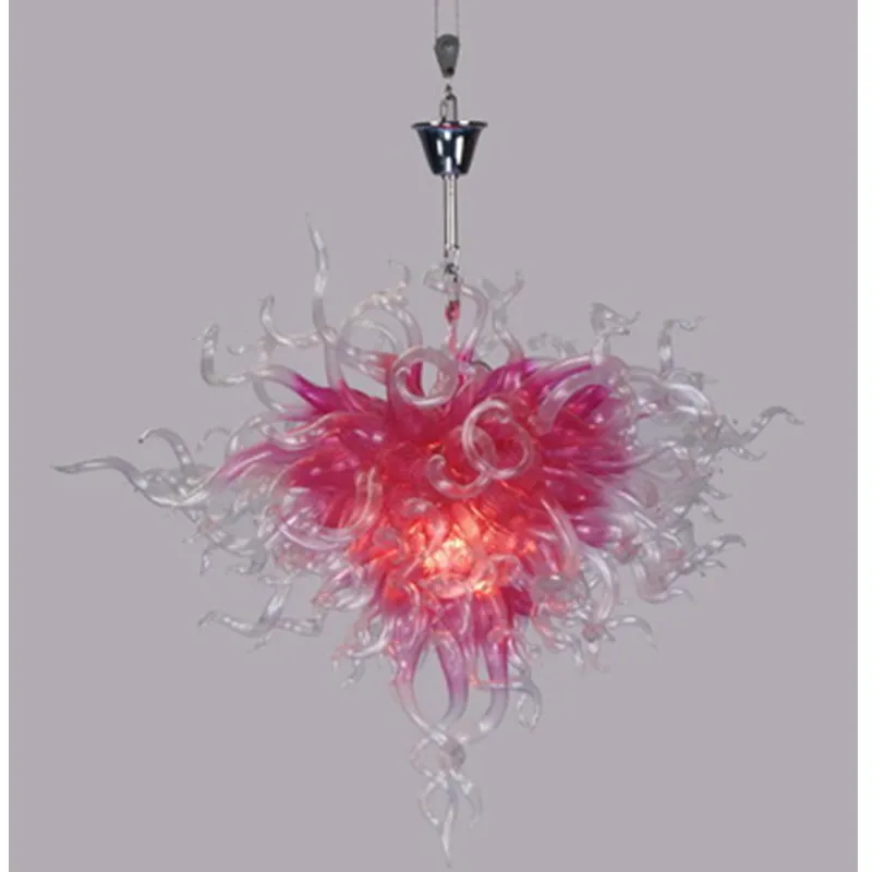 

LR138 - Free Shipping Pink Heart Shaped LED lights Antique Art Deco Glass Chandelier