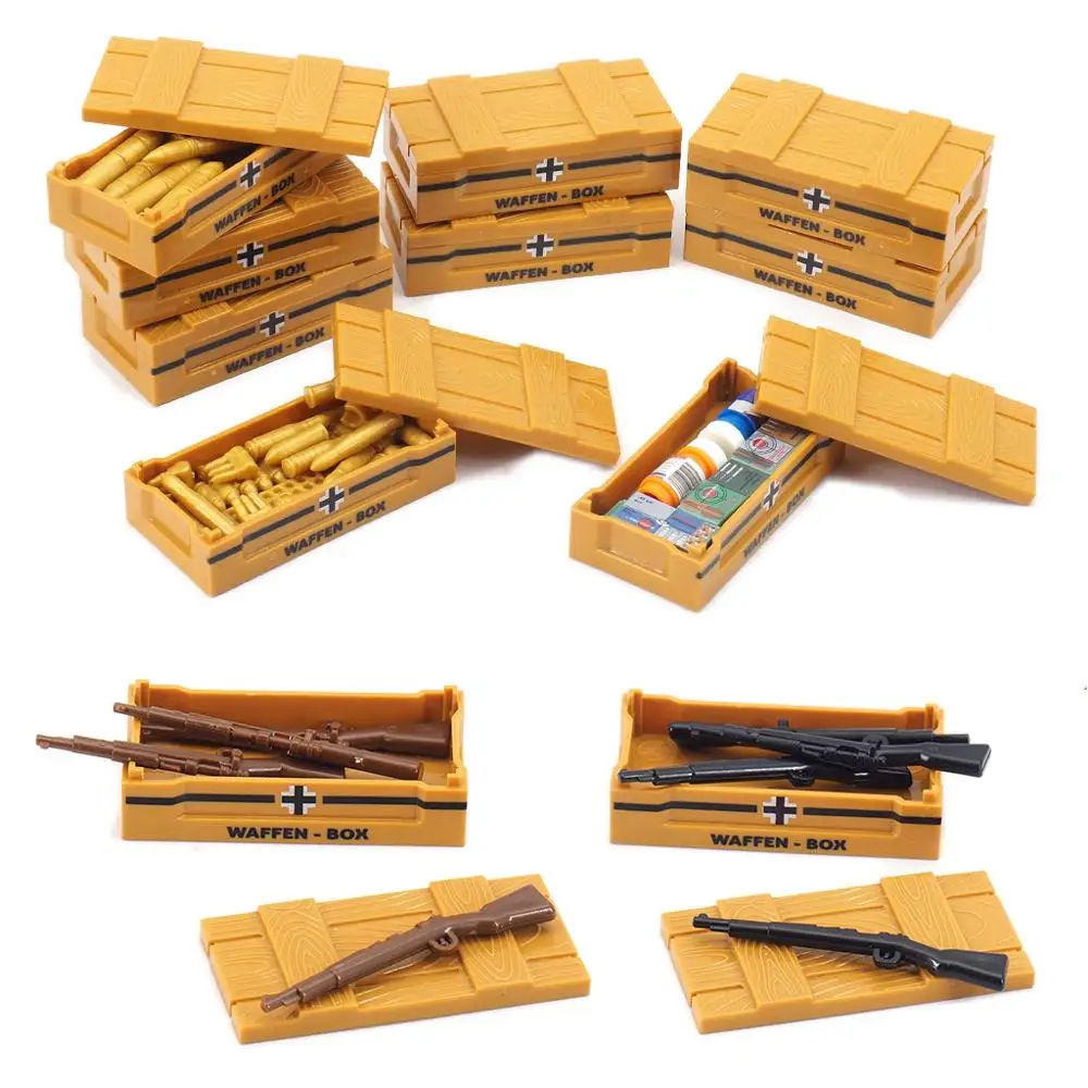 Конструктор армейский Военный WW2 фигурки спецназа Moc город мини-материал набор