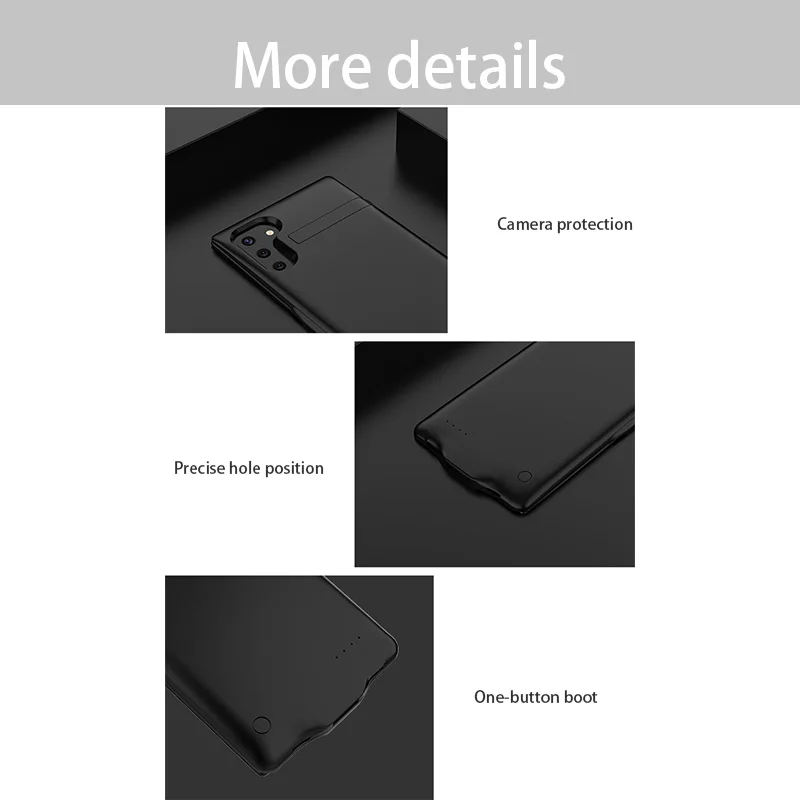 6800 мАч чехол для зарядного устройства для samsung Galaxy Note 10 Plus запасной внешний аккумулятор защитная задняя крышка для samsung Note 10