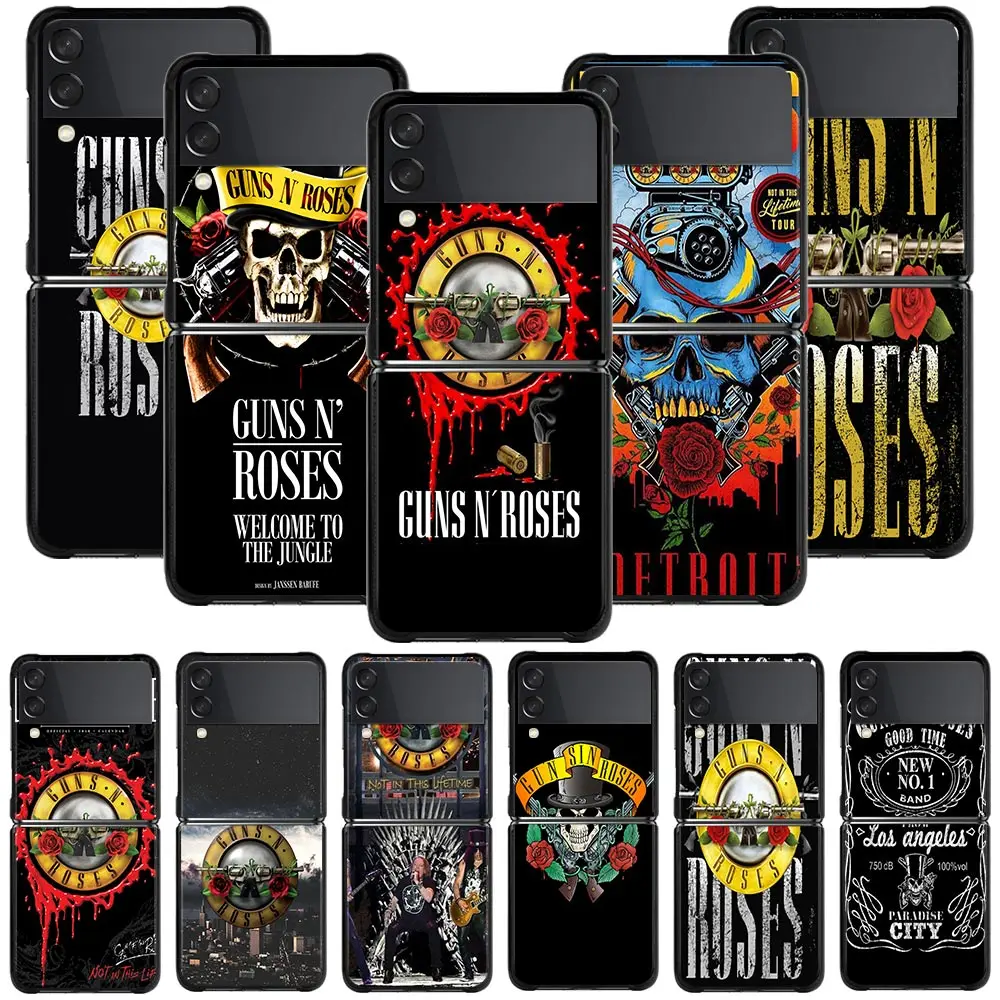 

Phone Case For Samsung Galaxy Z Flip3 5G z flip Coque for samsung Z Flip 3 Zflip 5G Hard Fundas Guns n roses Good Time