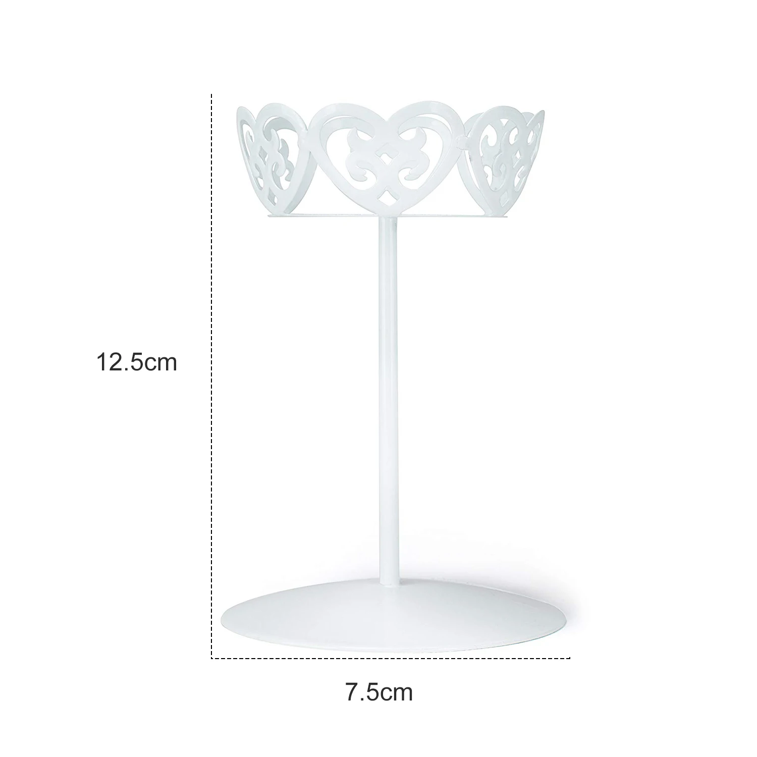 

2Pack White Color Cake Stand Metal Wedding Cupcake Dessert Iron Holder Rack