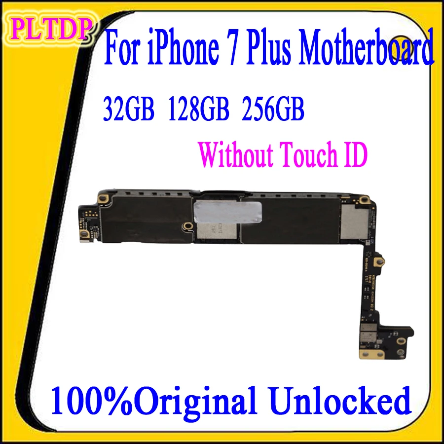 100% оригинальная разблокированная материнская плата для iphone 7 Plus с/без Touch ID P 32 Гб