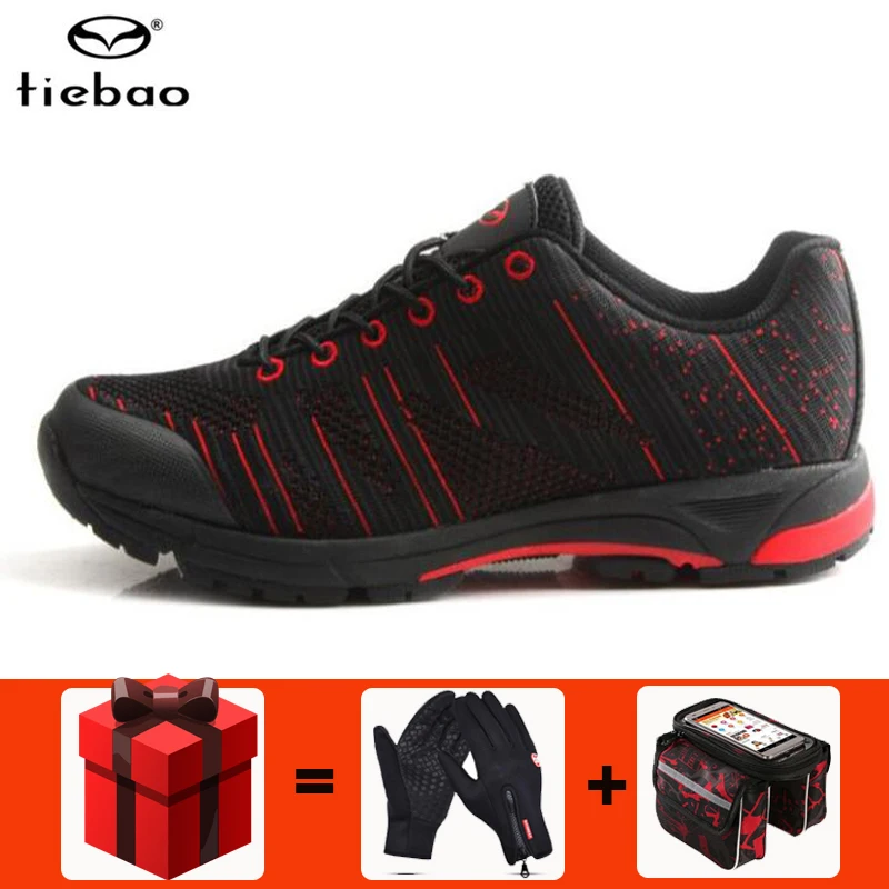 add gloves and bag Tiebao/Обувь для велоспорта для отдыха; sapatilha ciclismo mtb; Мужская и женская обувь на резиновой подошве; спортивная обувь с самоблокирующимся верхом; обувь для шоссейного велосипеда; кроссовки - Цвет: add gloves and bag