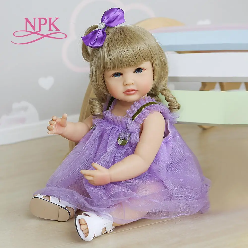 55 см оригинальный NPK мягкий полный корпус силиконовые bebe Кукла младенец