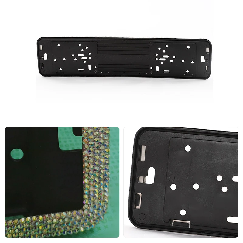 1 шт рамка для номера авто Рамка номерного знака Роскошный Кристалл алмазы сплав