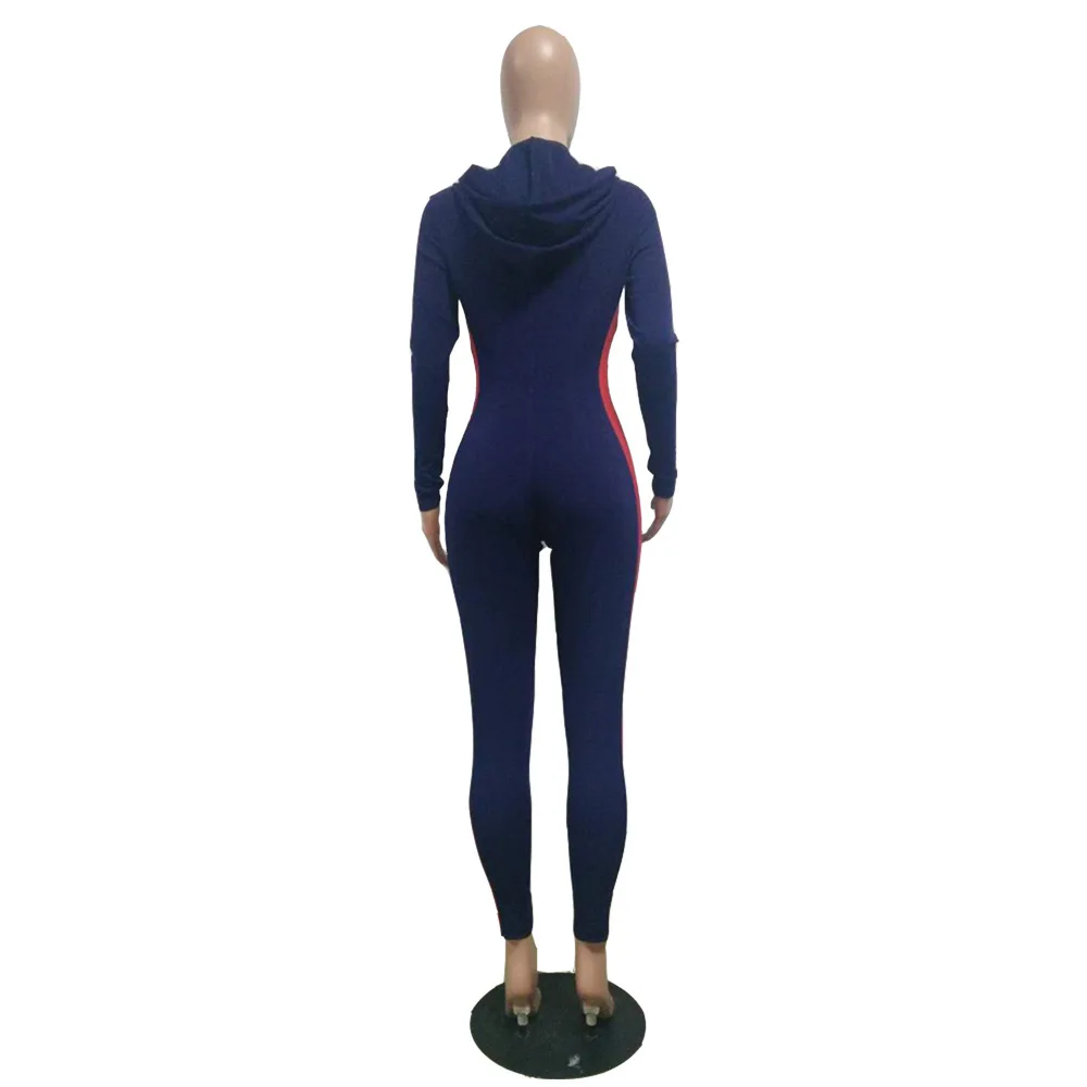 

Zipper Hooded Rompers Jumpsuits for Women Workout Clothes Skinny Rompers Womens Gym Clothing Wear Jumpsuit Overalls workout set