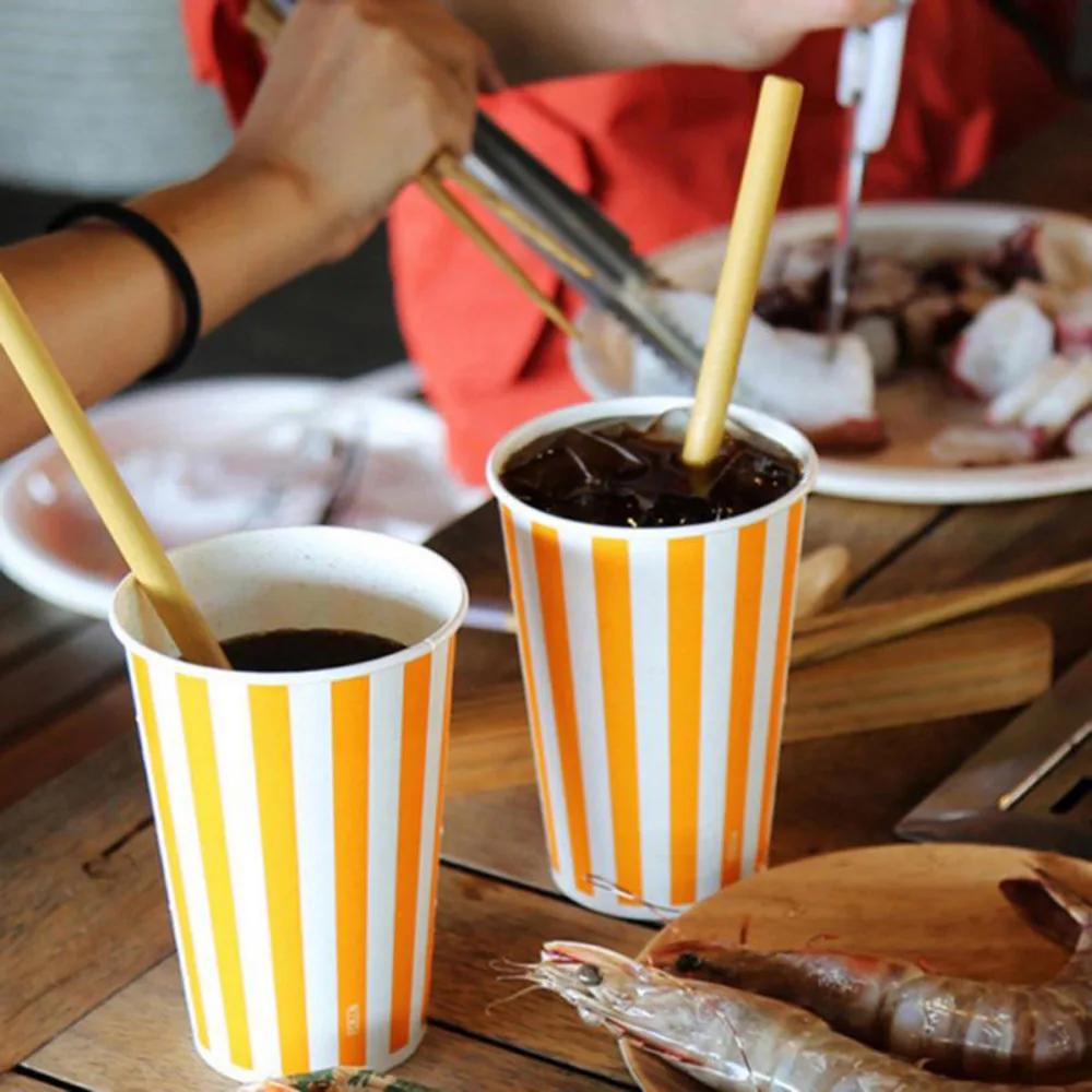 

10pcs Bamboo Straws Set Organic Eco-Friendly Reusable Drinking Straw With Cleaning Brush Birthday Party Wedding Bar Tools
