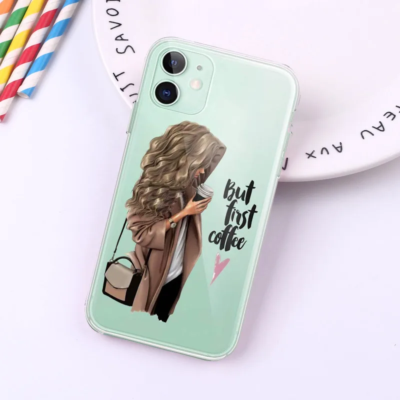 Модный дизайнерский мягкий чехол для телефона из ТПУ девушек Iphone X XS XR Max 11 Pro Meizu M3S