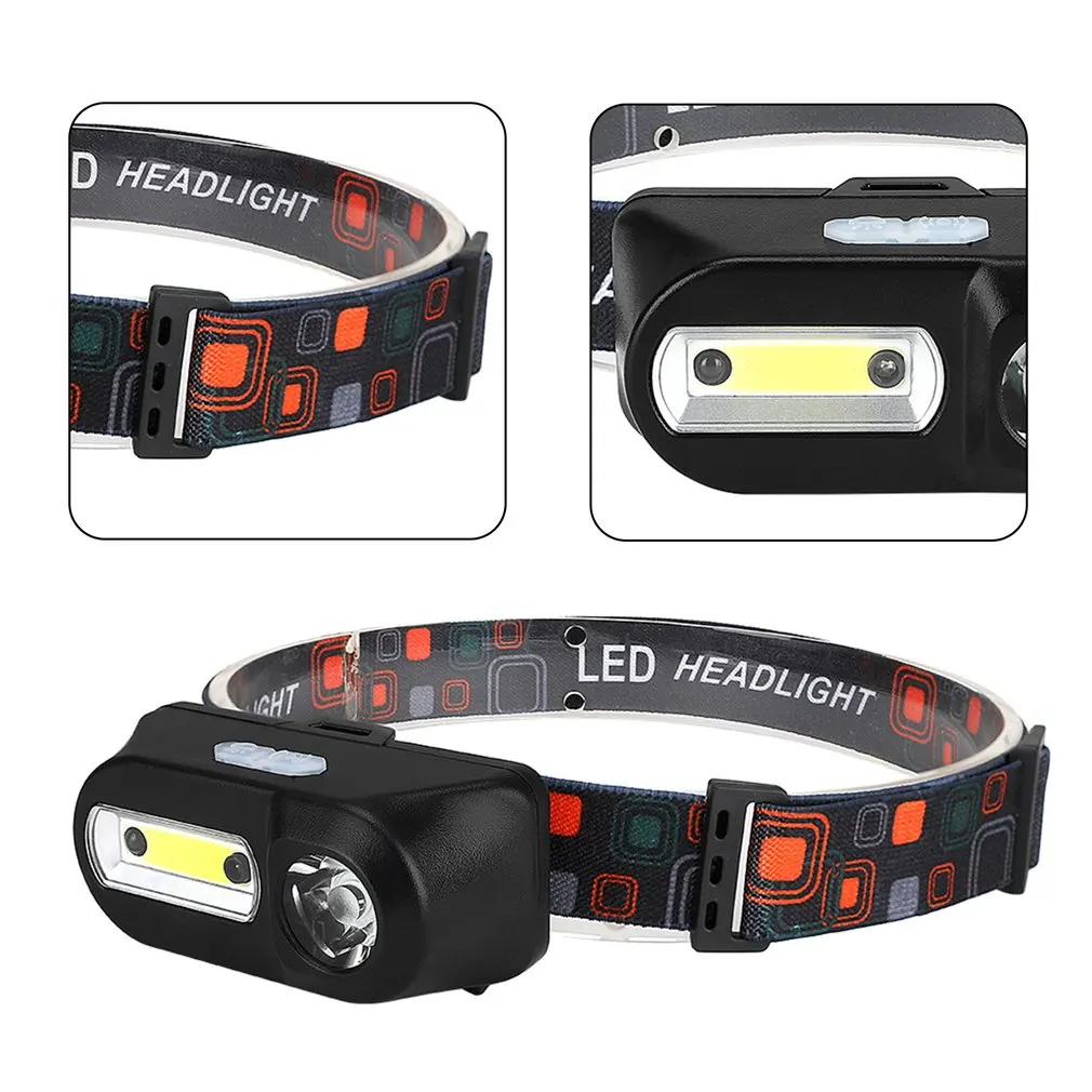 

Portable Mini Multi-function Headlight With USB Rechargeable Head Torch Super Bright Waterproof Headlamps