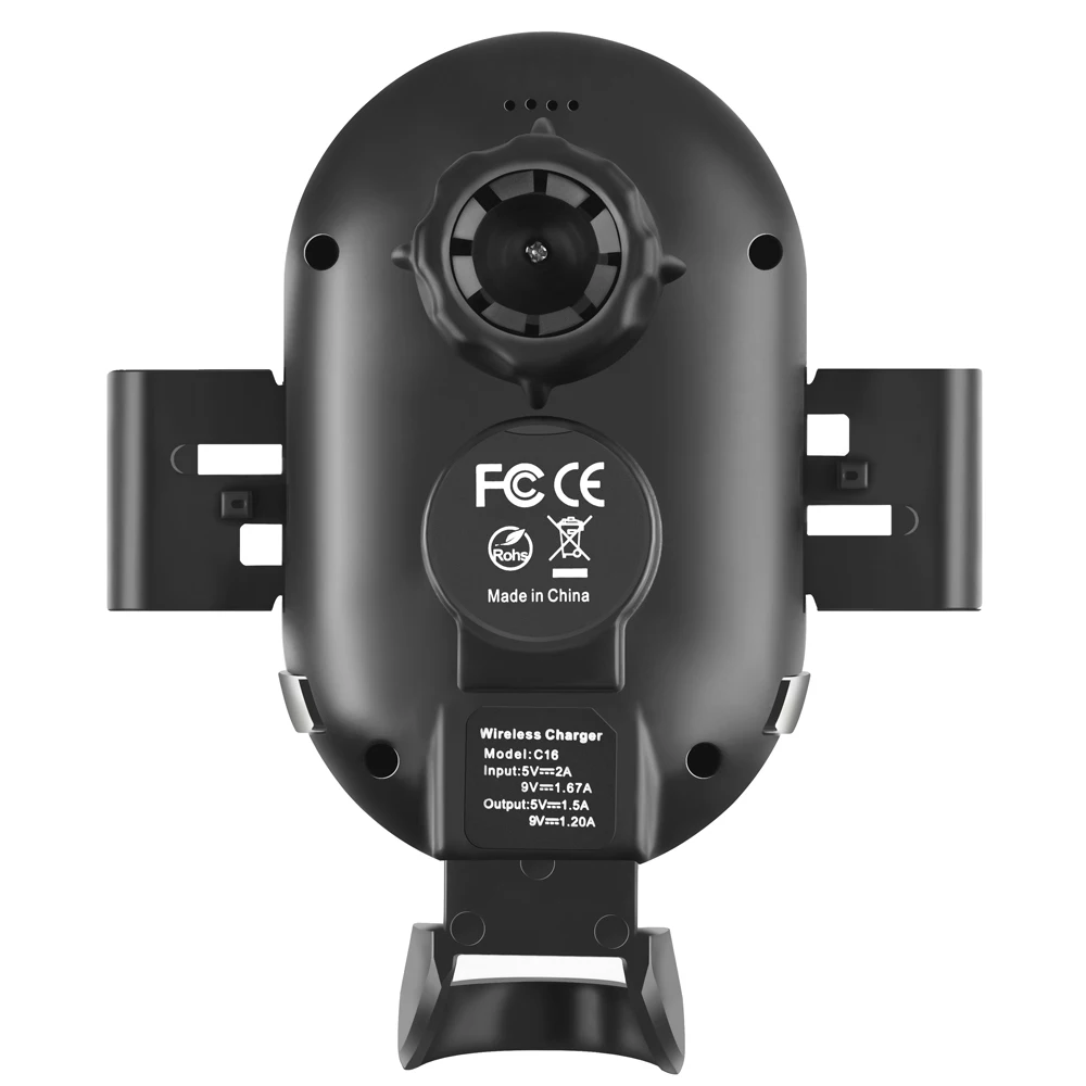 

15W Qi Car Wireless Charger for IPhone X Xiaomi Samsung Auto Clamping Fast Wireless Charging Car Holder Phone Wireless Charger