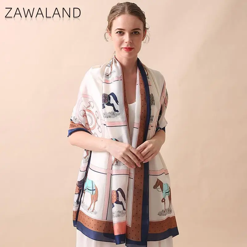 

Zawaland 2021 Fashion Women Shawl Scarf Spring Summer Office Casual Long Scarves Outdoor Travel Beach Party Scarves For Women