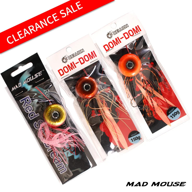 MADMOUSE 150 г 180 3 шт. 5 Tai Kabura Slider Мормышка с грузилом свинцовые джиггинговые приманки