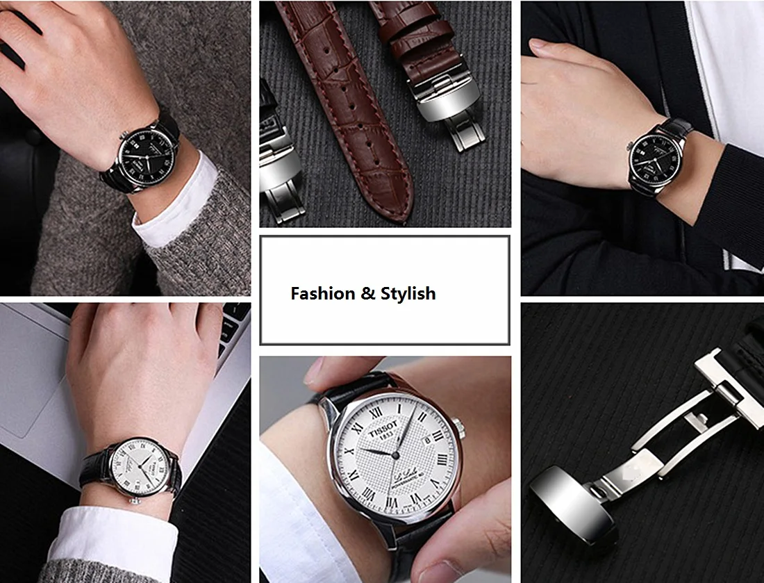 

22mm Leather Watch Strap For Samsung Galaxy Watch 3 45mm Band Gear S3 Classic Frontier Watchbands For Huawei Watch GT 2E/2 Pro