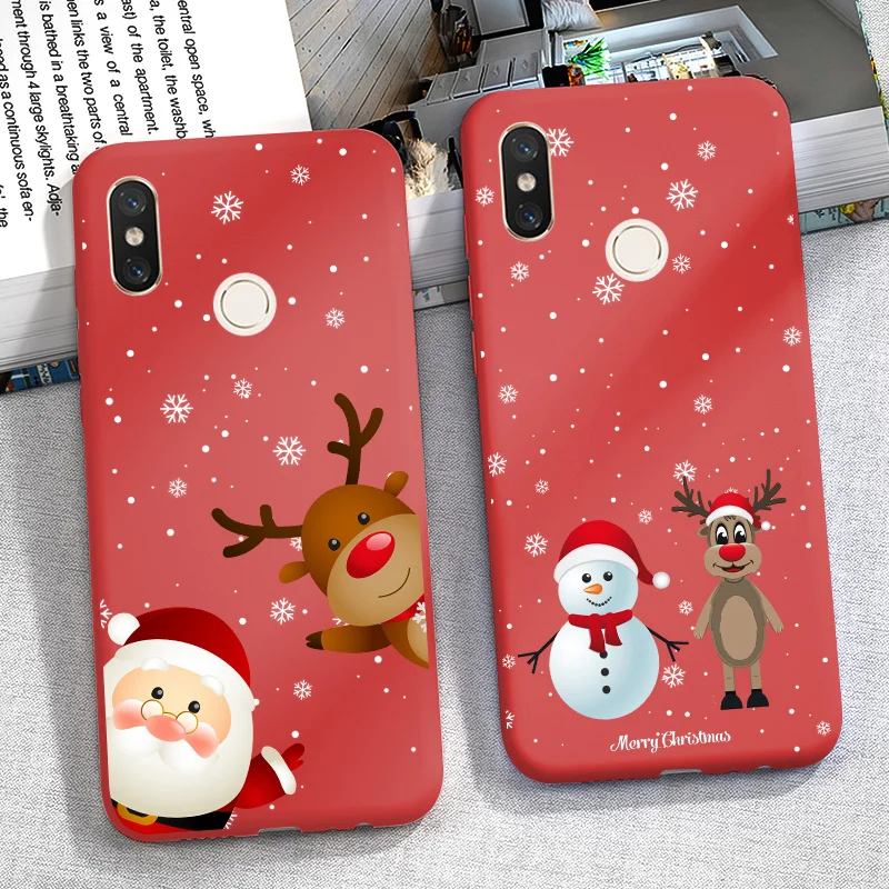 Новогодний чехол для Samsung Galaxy A50 A40 A70 A30 A10 A20 A7 2018 A6 A8 Plus A5 2017 2016 силиконовый мягкий