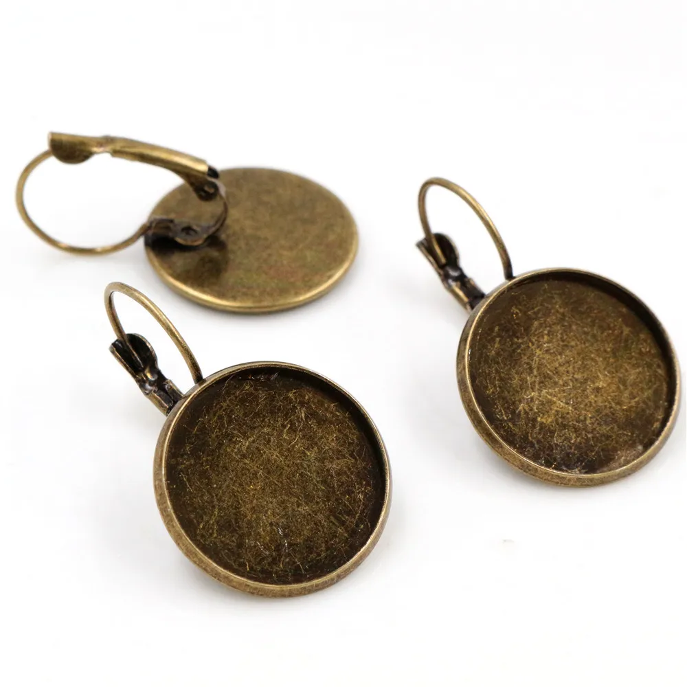 18 мм 10 шт 9 цветов покрытые французскими рычажными задними сережками