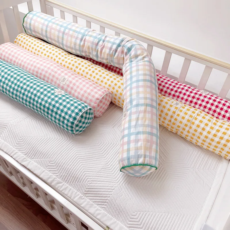 

INS Nordic Style Cylindrical Cot Bumpers For Babies Pregnant Women Support Pillow Children Crib Side Anti-collision Cushion Kids